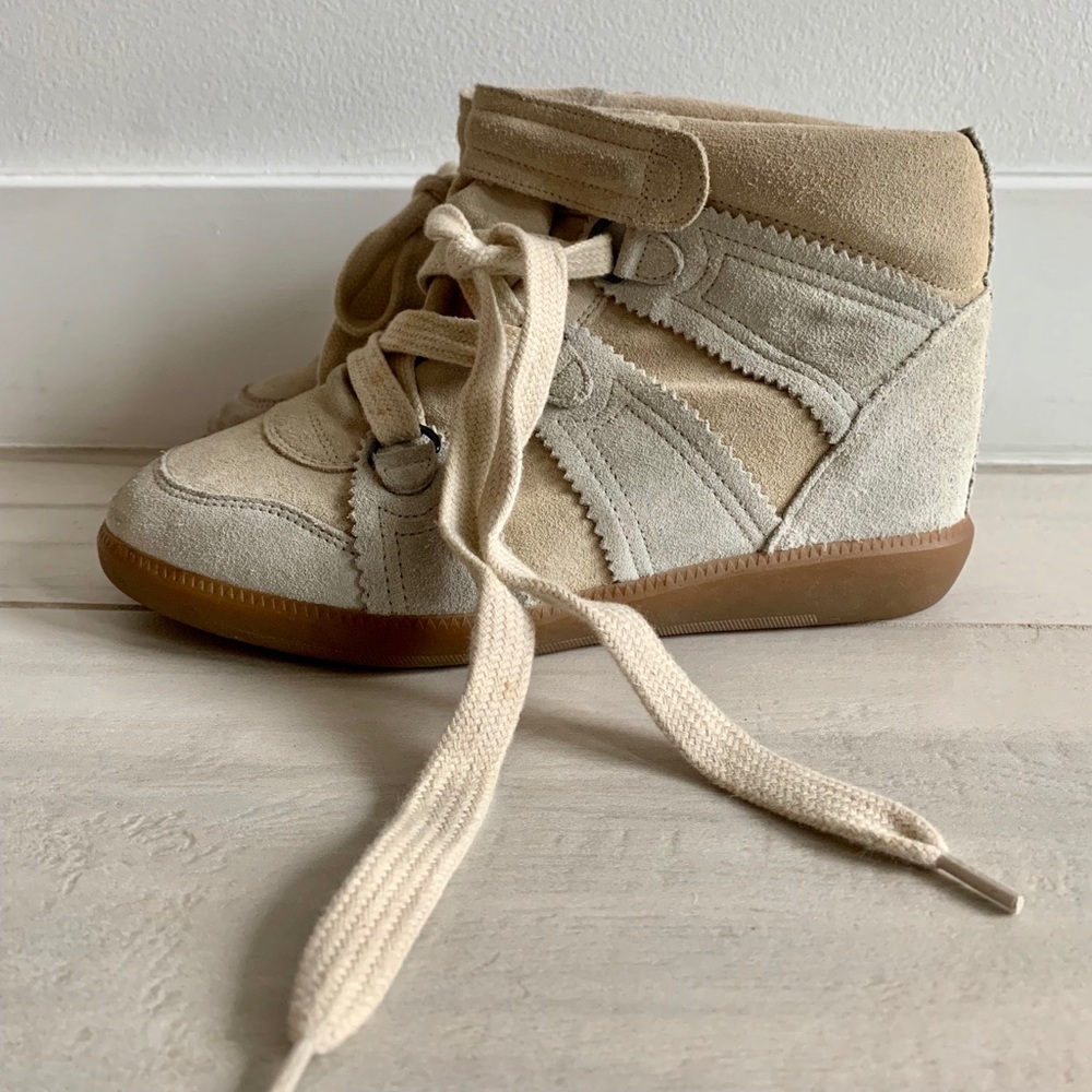 Isabel Marant Wedge Suede Sneakers (37)